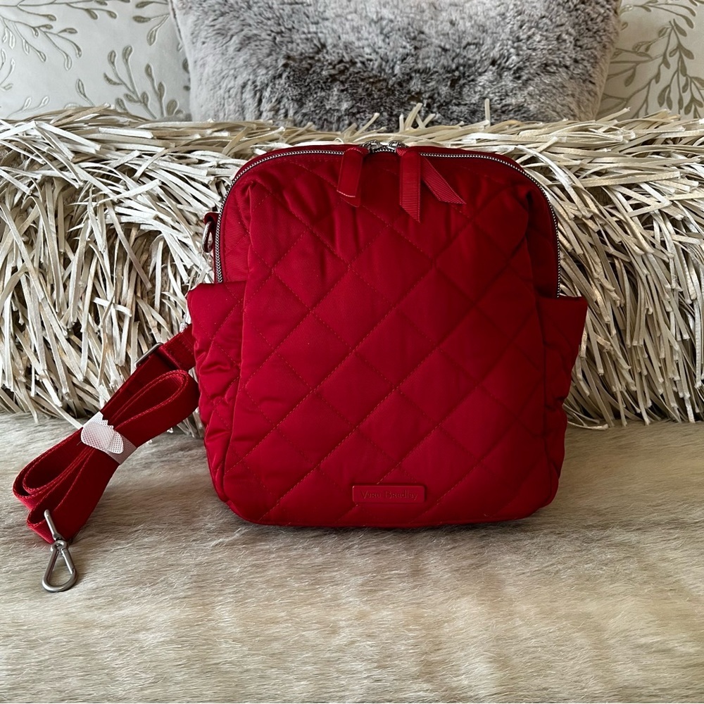 Vera Bradley Red Quilted Crossbody Bag
